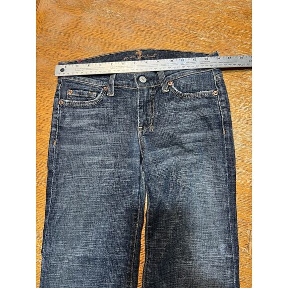 Seven For All Mankind Dojo Flare Jeans Size 25 X 29 - Picture 4 of 8